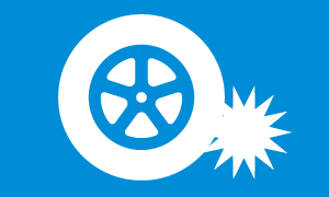 スペアタイヤ交換